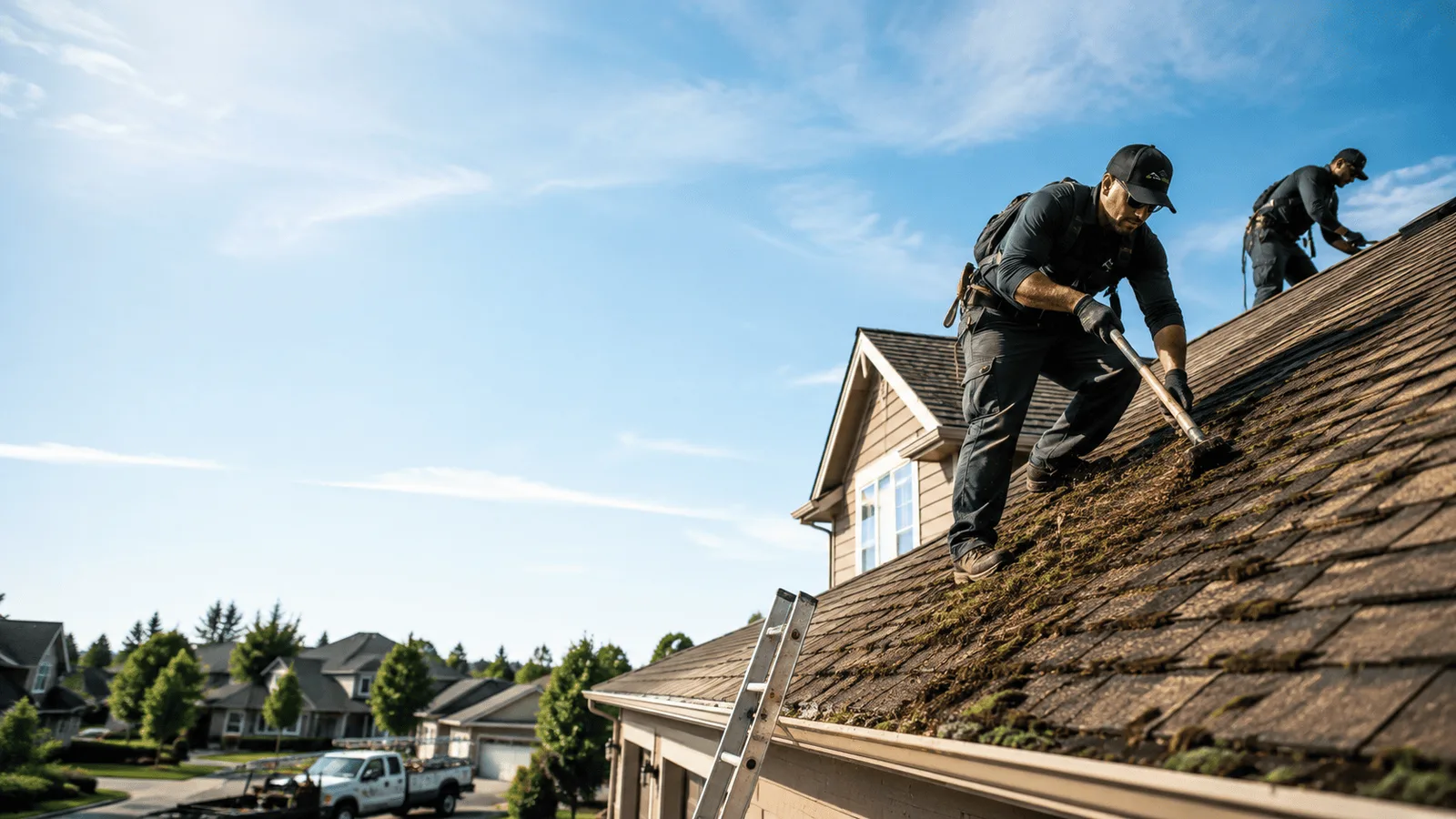 Roof Moss Removal in Albany, IL near me